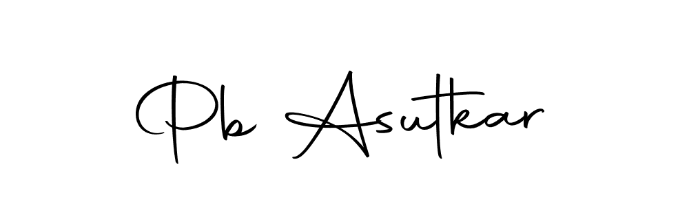 Make a beautiful signature design for name Pb Asutkar. Use this online signature maker to create a handwritten signature for free. Pb Asutkar signature style 10 images and pictures png