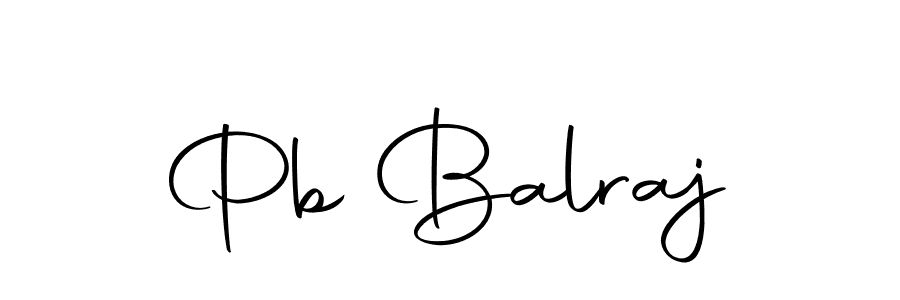 Design your own signature with our free online signature maker. With this signature software, you can create a handwritten (Autography-DOLnW) signature for name Pb Balraj. Pb Balraj signature style 10 images and pictures png