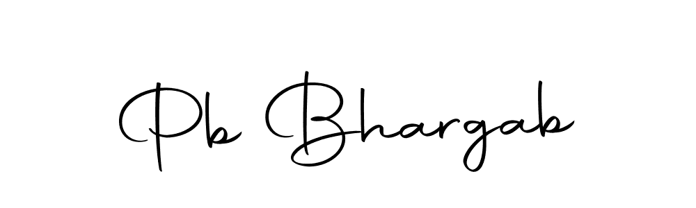 How to make Pb Bhargab name signature. Use Autography-DOLnW style for creating short signs online. This is the latest handwritten sign. Pb Bhargab signature style 10 images and pictures png