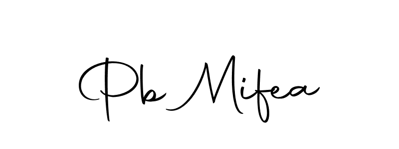 Create a beautiful signature design for name Pb Mifea. With this signature (Autography-DOLnW) fonts, you can make a handwritten signature for free. Pb Mifea signature style 10 images and pictures png