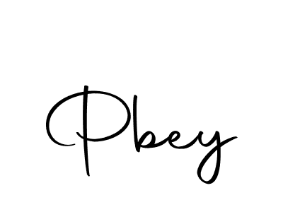 You should practise on your own different ways (Autography-DOLnW) to write your name (Pbey) in signature. don't let someone else do it for you. Pbey signature style 10 images and pictures png