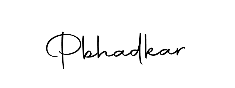 Here are the top 10 professional signature styles for the name Pbhadkar. These are the best autograph styles you can use for your name. Pbhadkar signature style 10 images and pictures png