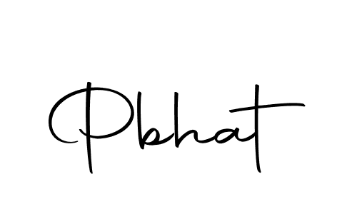 You should practise on your own different ways (Autography-DOLnW) to write your name (Pbhat) in signature. don't let someone else do it for you. Pbhat signature style 10 images and pictures png