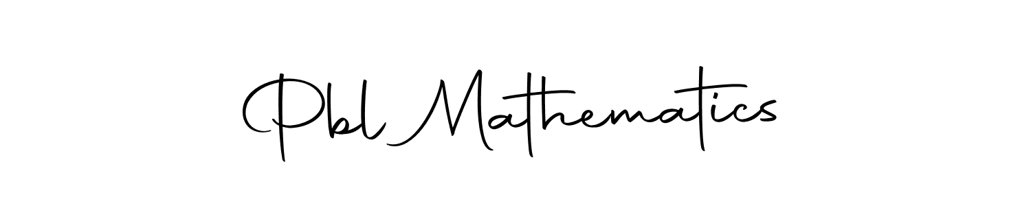 You should practise on your own different ways (Autography-DOLnW) to write your name (Pbl Mathematics) in signature. don't let someone else do it for you. Pbl Mathematics signature style 10 images and pictures png