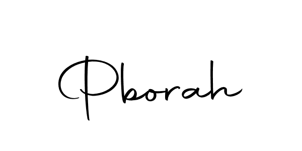 Make a beautiful signature design for name Pborah. With this signature (Autography-DOLnW) style, you can create a handwritten signature for free. Pborah signature style 10 images and pictures png