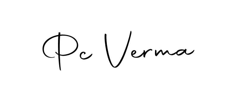 Pc Verma stylish signature style. Best Handwritten Sign (Autography-DOLnW) for my name. Handwritten Signature Collection Ideas for my name Pc Verma. Pc Verma signature style 10 images and pictures png