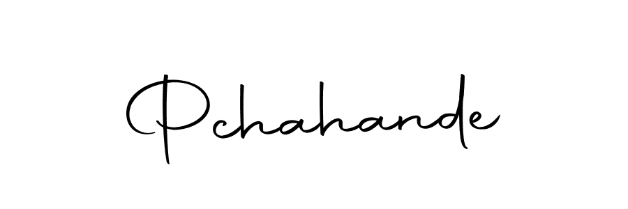 Make a beautiful signature design for name Pchahande. With this signature (Autography-DOLnW) style, you can create a handwritten signature for free. Pchahande signature style 10 images and pictures png