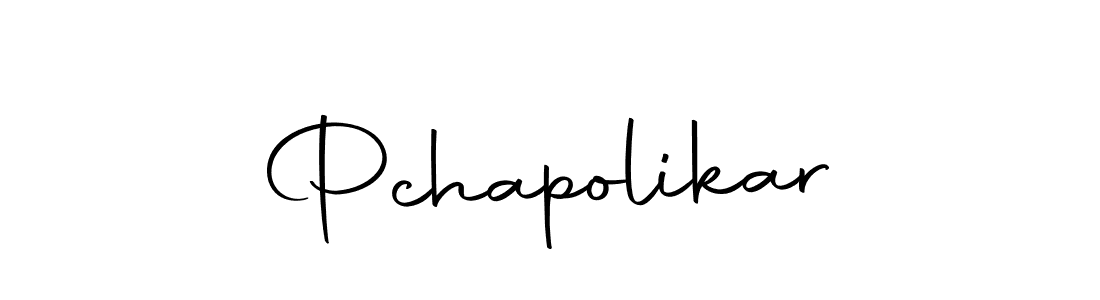 Make a beautiful signature design for name Pchapolikar. With this signature (Autography-DOLnW) style, you can create a handwritten signature for free. Pchapolikar signature style 10 images and pictures png