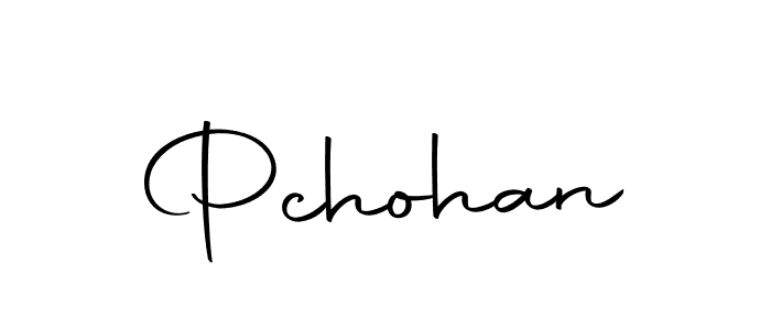 Create a beautiful signature design for name Pchohan. With this signature (Autography-DOLnW) fonts, you can make a handwritten signature for free. Pchohan signature style 10 images and pictures png