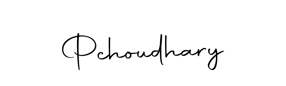 Design your own signature with our free online signature maker. With this signature software, you can create a handwritten (Autography-DOLnW) signature for name Pchoudhary. Pchoudhary signature style 10 images and pictures png