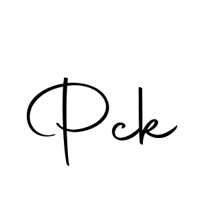 Design your own signature with our free online signature maker. With this signature software, you can create a handwritten (Autography-DOLnW) signature for name Pck. Pck signature style 10 images and pictures png