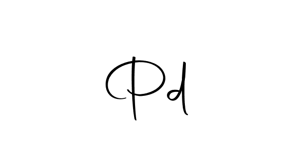 Make a beautiful signature design for name Pd    . With this signature (Autography-DOLnW) style, you can create a handwritten signature for free. Pd     signature style 10 images and pictures png
