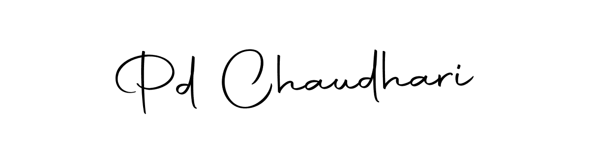 How to make Pd Chaudhari name signature. Use Autography-DOLnW style for creating short signs online. This is the latest handwritten sign. Pd Chaudhari signature style 10 images and pictures png