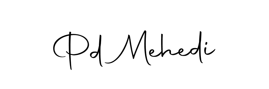 Make a beautiful signature design for name Pd Mehedi. With this signature (Autography-DOLnW) style, you can create a handwritten signature for free. Pd Mehedi signature style 10 images and pictures png
