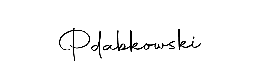 You should practise on your own different ways (Autography-DOLnW) to write your name (Pdabkowski) in signature. don't let someone else do it for you. Pdabkowski signature style 10 images and pictures png