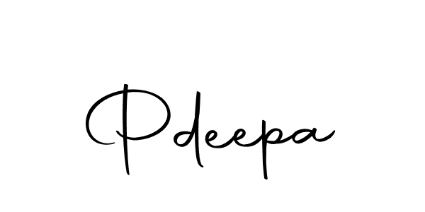 How to make Pdeepa signature? Autography-DOLnW is a professional autograph style. Create handwritten signature for Pdeepa name. Pdeepa signature style 10 images and pictures png