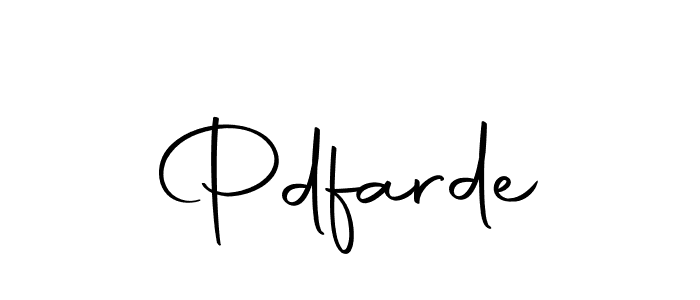 Create a beautiful signature design for name Pdfarde. With this signature (Autography-DOLnW) fonts, you can make a handwritten signature for free. Pdfarde signature style 10 images and pictures png