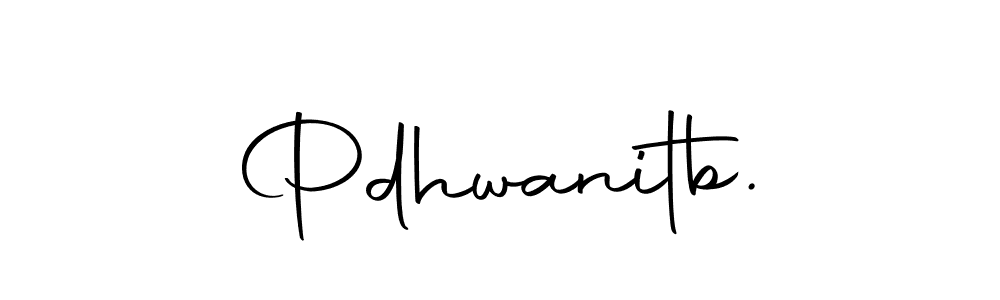 How to make Pdhwanitb. name signature. Use Autography-DOLnW style for creating short signs online. This is the latest handwritten sign. Pdhwanitb. signature style 10 images and pictures png