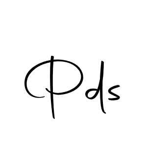 Design your own signature with our free online signature maker. With this signature software, you can create a handwritten (Autography-DOLnW) signature for name Pds. Pds signature style 10 images and pictures png