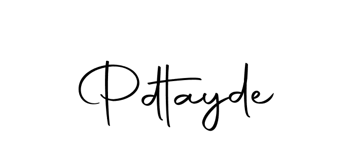 The best way (Autography-DOLnW) to make a short signature is to pick only two or three words in your name. The name Pdtayde include a total of six letters. For converting this name. Pdtayde signature style 10 images and pictures png