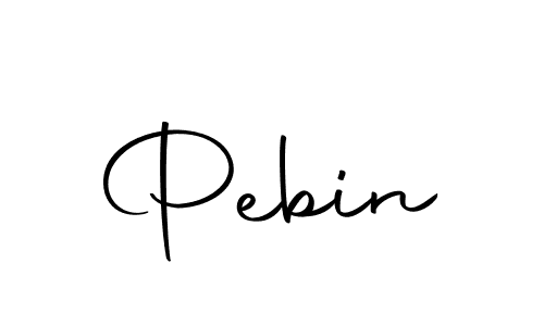 Design your own signature with our free online signature maker. With this signature software, you can create a handwritten (Autography-DOLnW) signature for name Pebin. Pebin signature style 10 images and pictures png