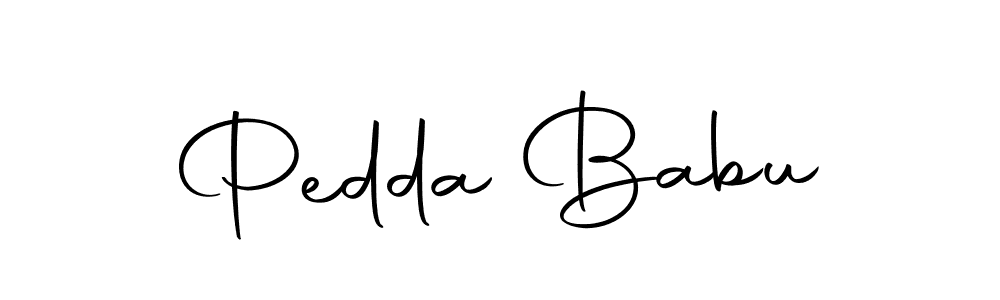 Use a signature maker to create a handwritten signature online. With this signature software, you can design (Autography-DOLnW) your own signature for name Pedda Babu. Pedda Babu signature style 10 images and pictures png