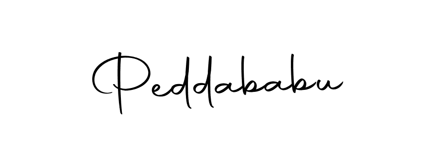 Design your own signature with our free online signature maker. With this signature software, you can create a handwritten (Autography-DOLnW) signature for name Peddababu. Peddababu signature style 10 images and pictures png