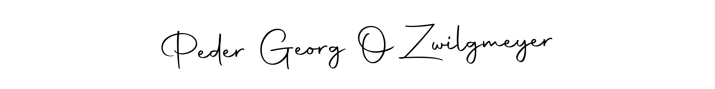 Make a beautiful signature design for name Peder Georg O Zwilgmeyer. With this signature (Autography-DOLnW) style, you can create a handwritten signature for free. Peder Georg O Zwilgmeyer signature style 10 images and pictures png