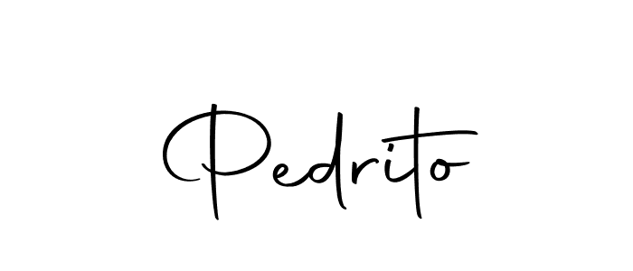 How to make Pedrito name signature. Use Autography-DOLnW style for creating short signs online. This is the latest handwritten sign. Pedrito signature style 10 images and pictures png