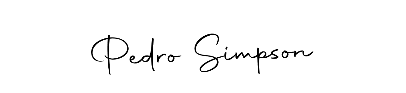 Make a beautiful signature design for name Pedro Simpson. With this signature (Autography-DOLnW) style, you can create a handwritten signature for free. Pedro Simpson signature style 10 images and pictures png