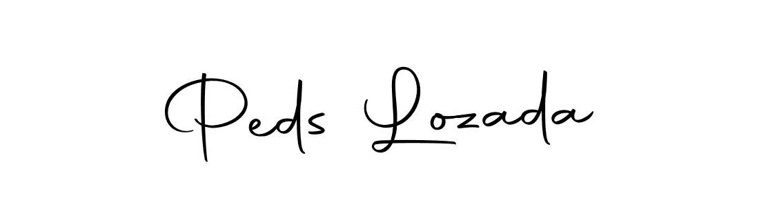 Make a beautiful signature design for name Peds Lozada. With this signature (Autography-DOLnW) style, you can create a handwritten signature for free. Peds Lozada signature style 10 images and pictures png