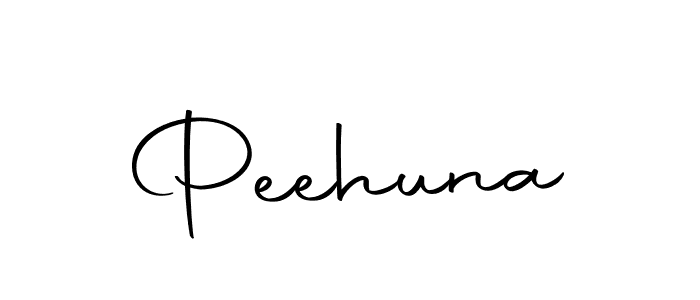 How to make Peehuna name signature. Use Autography-DOLnW style for creating short signs online. This is the latest handwritten sign. Peehuna signature style 10 images and pictures png