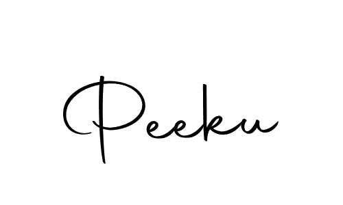 Create a beautiful signature design for name Peeku. With this signature (Autography-DOLnW) fonts, you can make a handwritten signature for free. Peeku signature style 10 images and pictures png