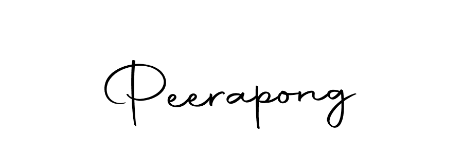 Create a beautiful signature design for name Peerapong. With this signature (Autography-DOLnW) fonts, you can make a handwritten signature for free. Peerapong signature style 10 images and pictures png