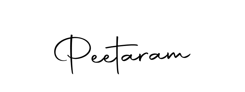 Design your own signature with our free online signature maker. With this signature software, you can create a handwritten (Autography-DOLnW) signature for name Peetaram. Peetaram signature style 10 images and pictures png
