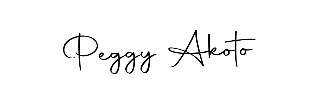 Create a beautiful signature design for name Peggy Akoto. With this signature (Autography-DOLnW) fonts, you can make a handwritten signature for free. Peggy Akoto signature style 10 images and pictures png