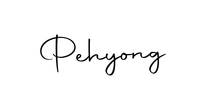 Use a signature maker to create a handwritten signature online. With this signature software, you can design (Autography-DOLnW) your own signature for name Pehyong. Pehyong signature style 10 images and pictures png