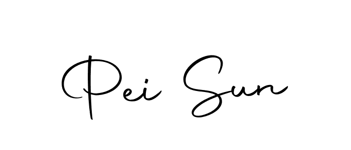 Make a beautiful signature design for name Pei Sun. With this signature (Autography-DOLnW) style, you can create a handwritten signature for free. Pei Sun signature style 10 images and pictures png