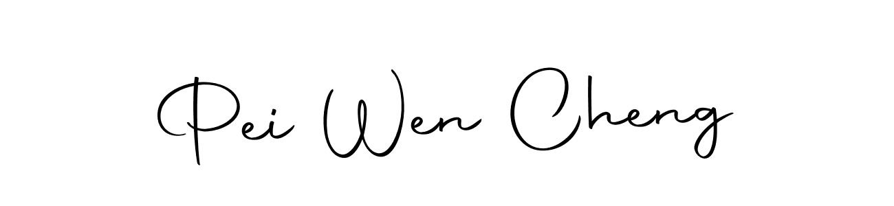 You should practise on your own different ways (Autography-DOLnW) to write your name (Pei Wen Cheng) in signature. don't let someone else do it for you. Pei Wen Cheng signature style 10 images and pictures png