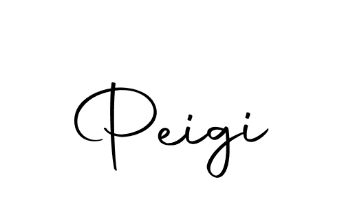 Create a beautiful signature design for name Peigi. With this signature (Autography-DOLnW) fonts, you can make a handwritten signature for free. Peigi signature style 10 images and pictures png