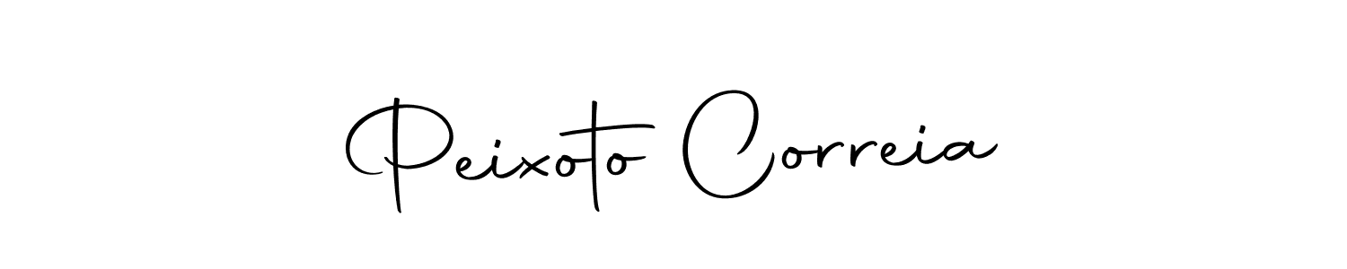 Create a beautiful signature design for name Peixoto Correia. With this signature (Autography-DOLnW) fonts, you can make a handwritten signature for free. Peixoto Correia signature style 10 images and pictures png