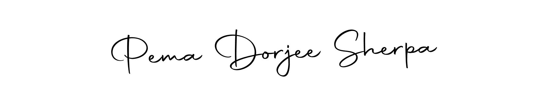 How to make Pema Dorjee Sherpa signature? Autography-DOLnW is a professional autograph style. Create handwritten signature for Pema Dorjee Sherpa name. Pema Dorjee Sherpa signature style 10 images and pictures png