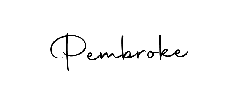 Make a short Pembroke signature style. Manage your documents anywhere anytime using Autography-DOLnW. Create and add eSignatures, submit forms, share and send files easily. Pembroke signature style 10 images and pictures png