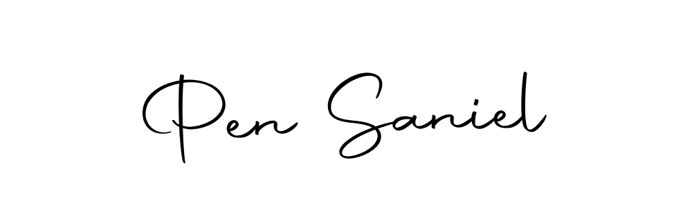 You should practise on your own different ways (Autography-DOLnW) to write your name (Pen Saniel) in signature. don't let someone else do it for you. Pen Saniel signature style 10 images and pictures png