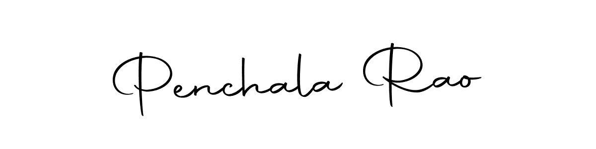 How to make Penchala Rao name signature. Use Autography-DOLnW style for creating short signs online. This is the latest handwritten sign. Penchala Rao signature style 10 images and pictures png