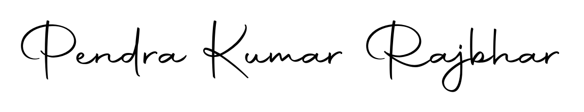 Designed for modern professionals: Pendra Kumar Rajbhar name signature crafted with Autography-DOLnW script. Ready for digital PDF workflows. Pendra Kumar Rajbhar signature style 10 images and pictures png