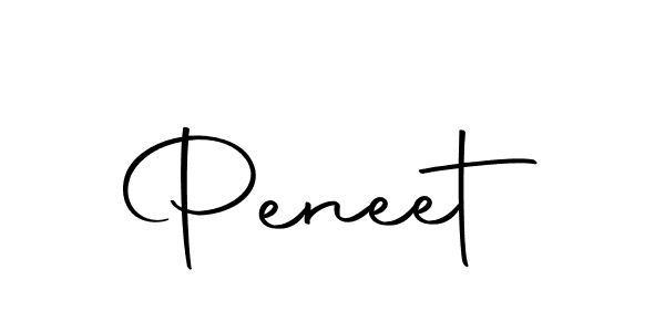 Make a beautiful signature design for name Peneet. With this signature (Autography-DOLnW) style, you can create a handwritten signature for free. Peneet signature style 10 images and pictures png