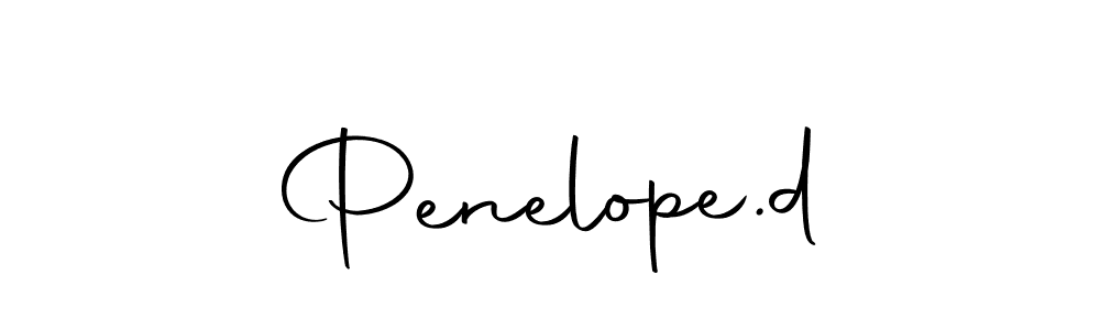 Make a beautiful signature design for name Penelope.d. Use this online signature maker to create a handwritten signature for free. Penelope.d signature style 10 images and pictures png