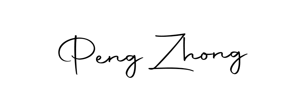 Peng Zhong stylish signature style. Best Handwritten Sign (Autography-DOLnW) for my name. Handwritten Signature Collection Ideas for my name Peng Zhong. Peng Zhong signature style 10 images and pictures png