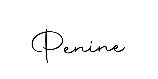 Use a signature maker to create a handwritten signature online. With this signature software, you can design (Autography-DOLnW) your own signature for name Penine. Penine signature style 10 images and pictures png